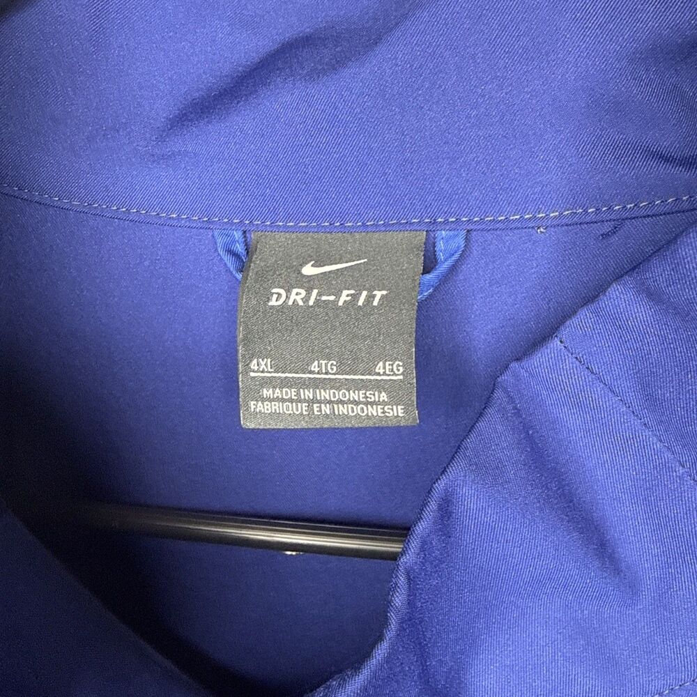 Nike Mens 4XL Big & Tall Blue Tracksuit Full Zip Track Jacket Pants Set Dri-Fit - Picture 3 of 9